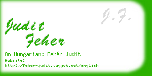 judit feher business card